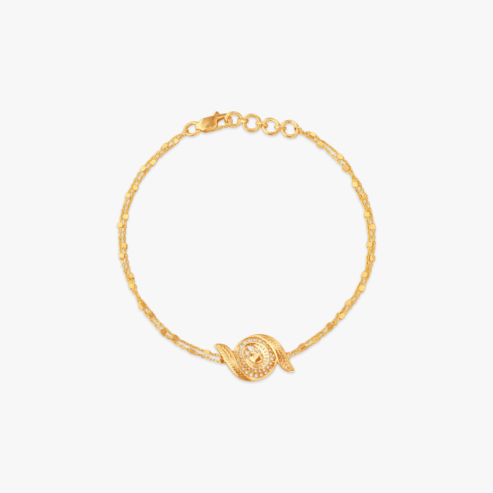 Swirl Bloom Gold Bracelet