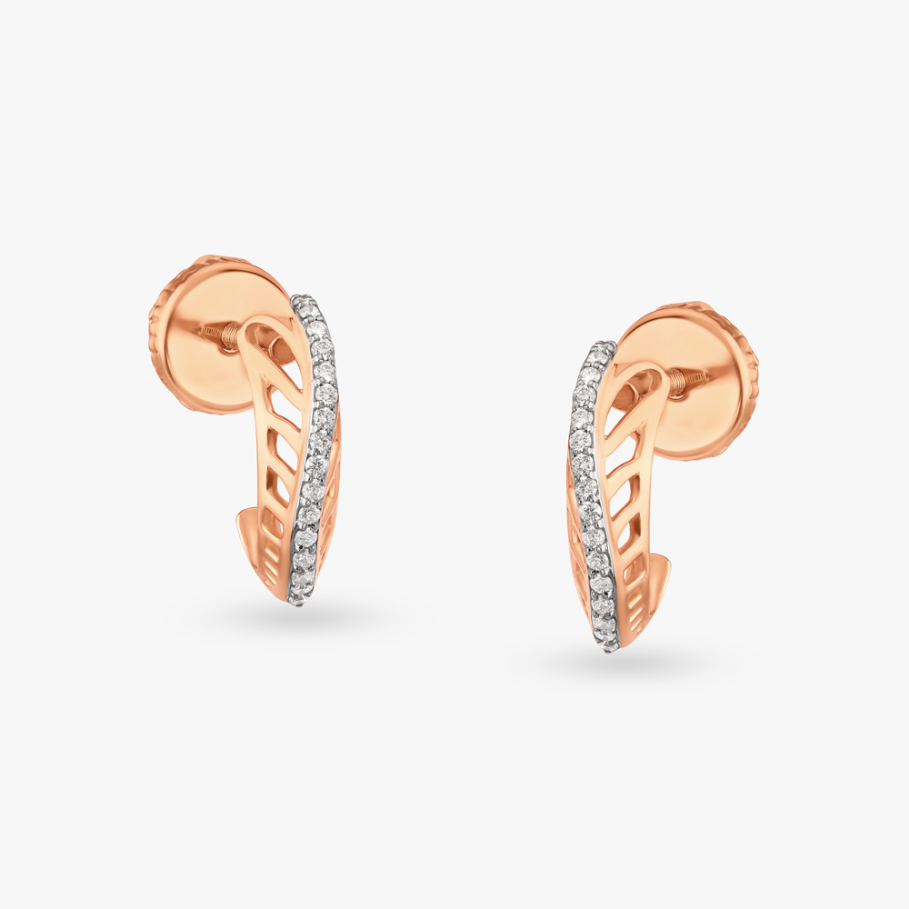 Radiant Sophistication Diamond Hoop Earrings