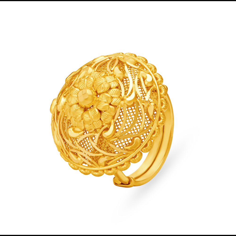 Casual Stylish Gold Ring