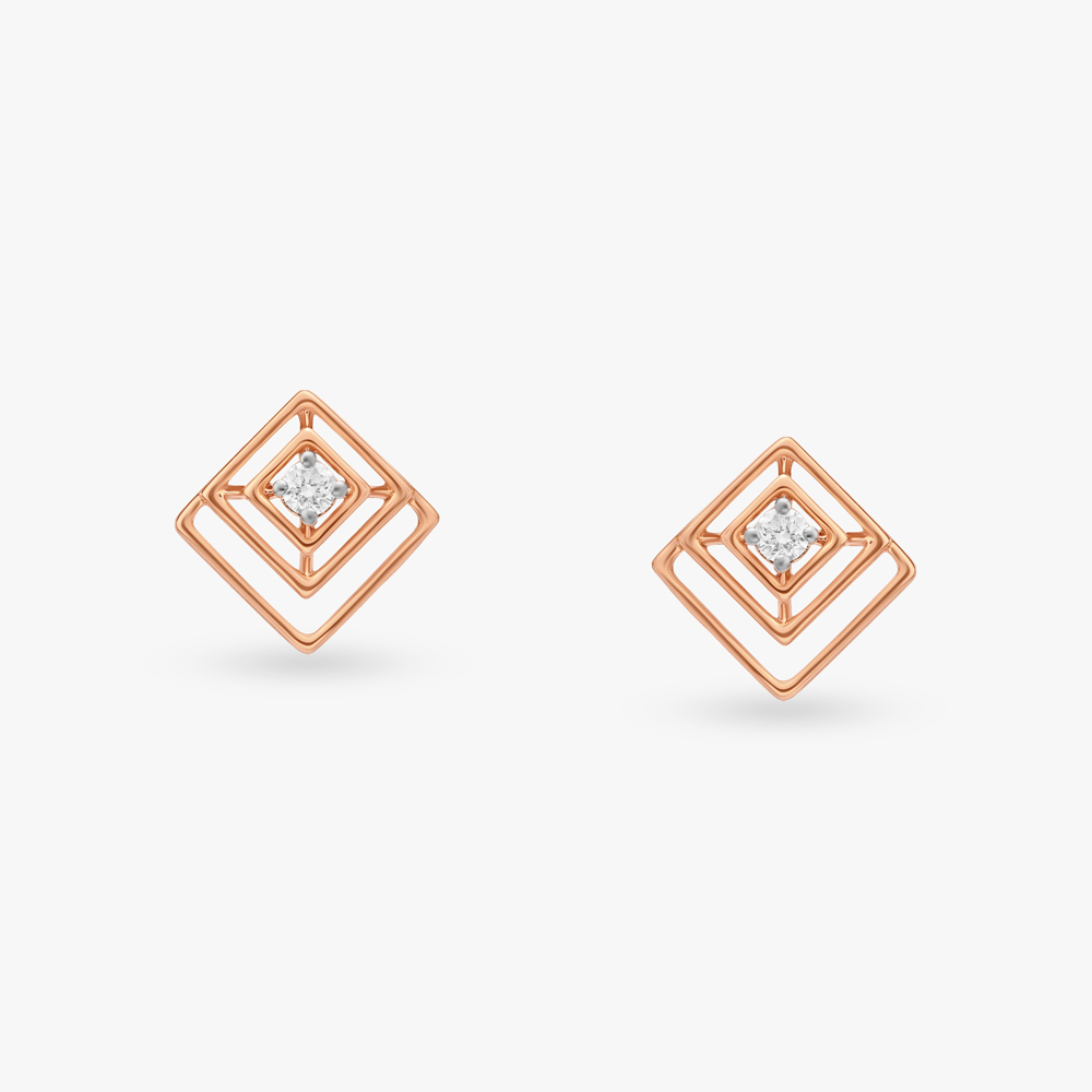 Mesmerizing Allure Diamond Stud Earrings