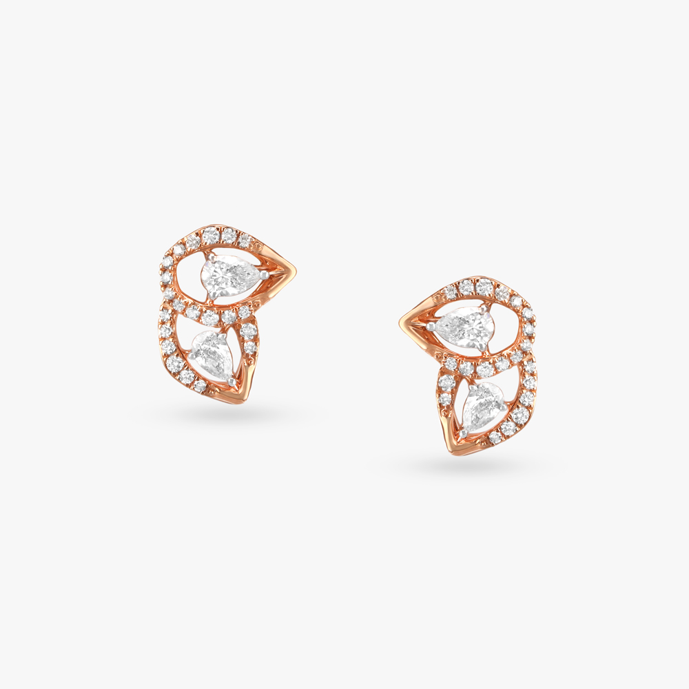 Petal Perfection Diamond Stud Earrings