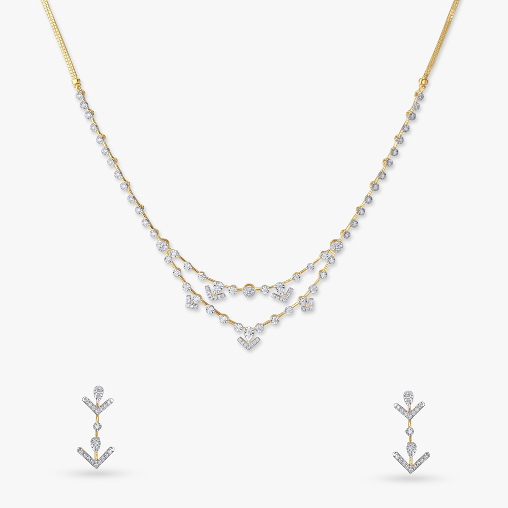 Luxe Layers Diamond Necklace Set