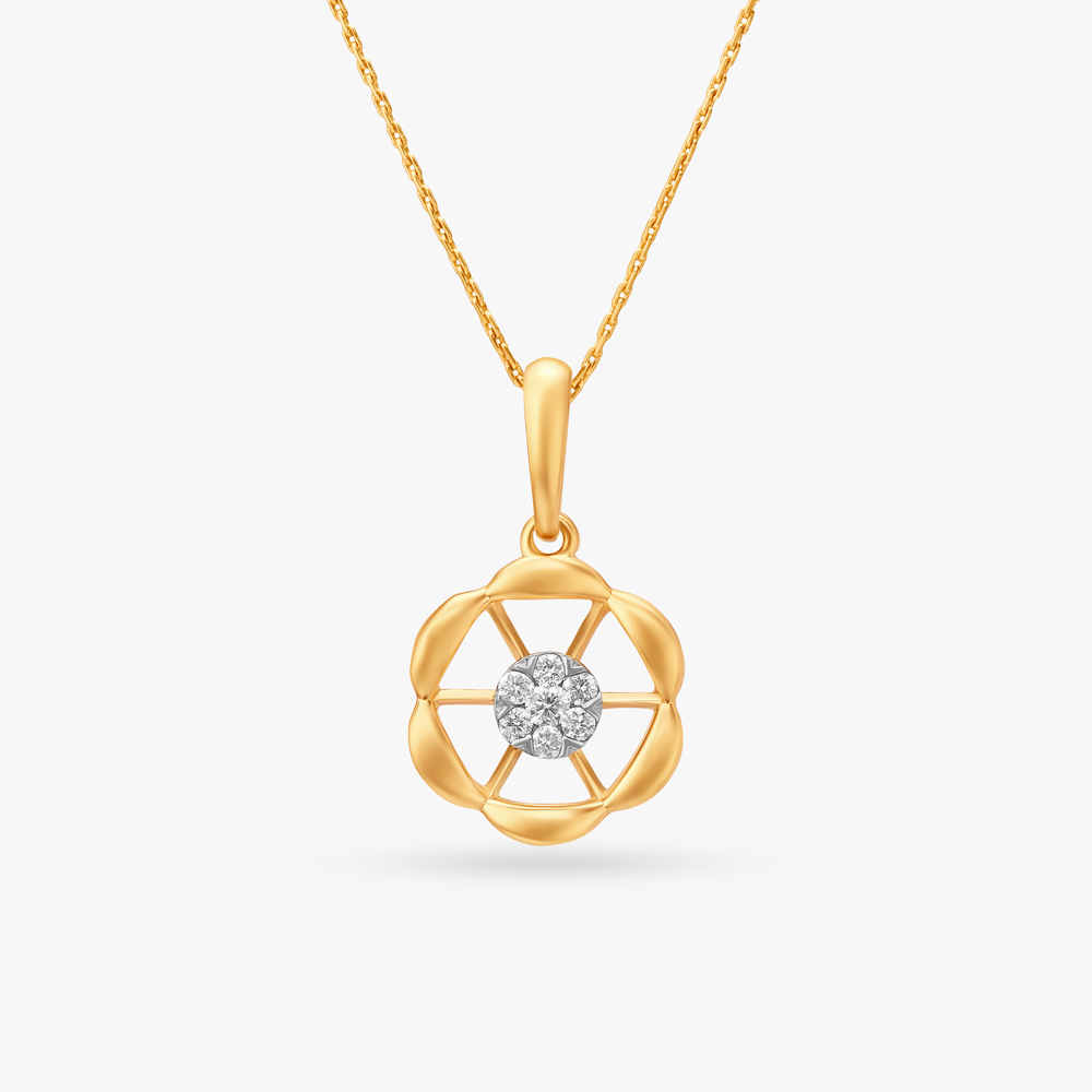 Circular Diamond Pendant