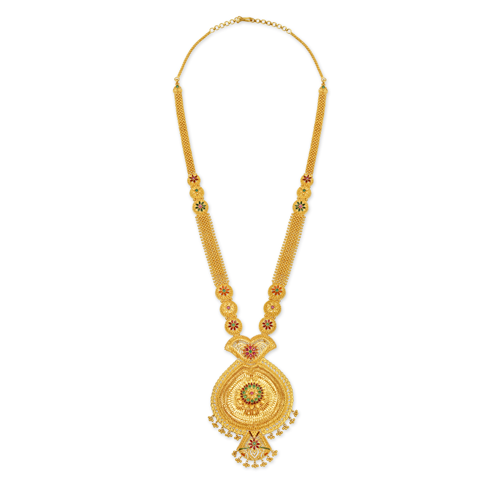 Beautiful Gold Haaram for the Indian Bride