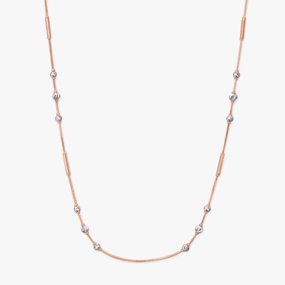 Sparkle Bead Gold Chain