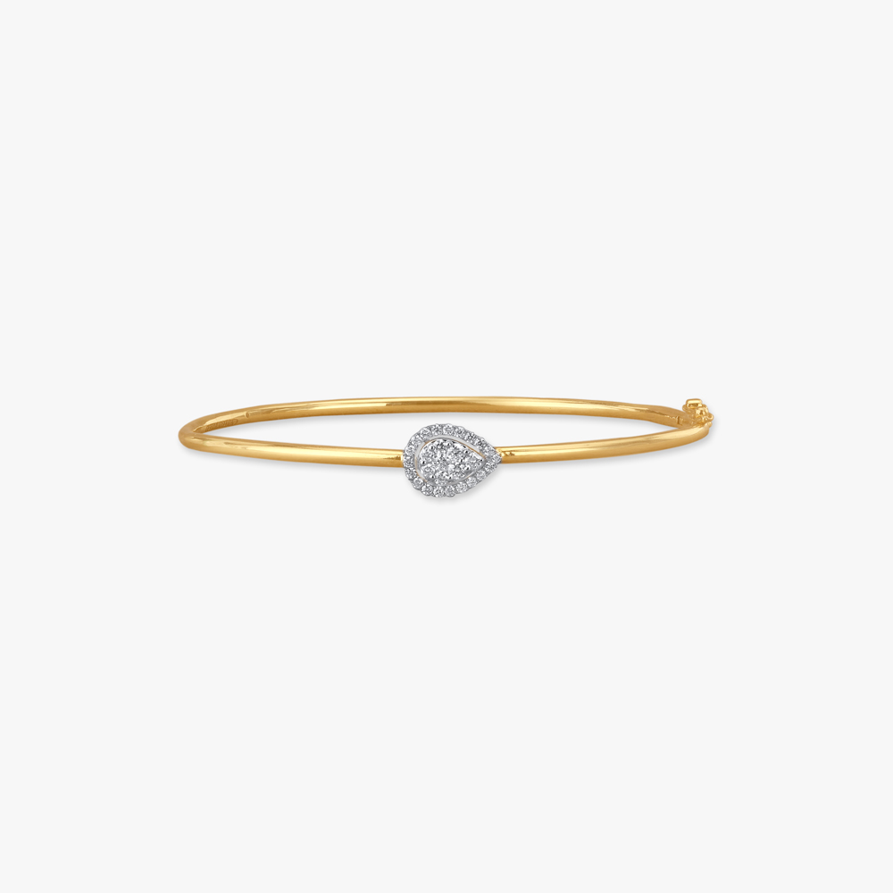 Glint Curve Diamond Bangle