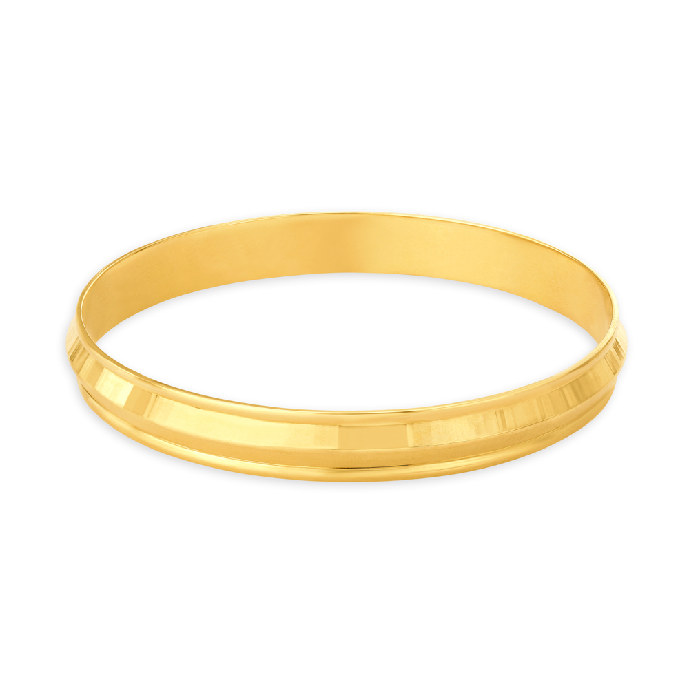 Gleaming Grace Gold Kada for Men