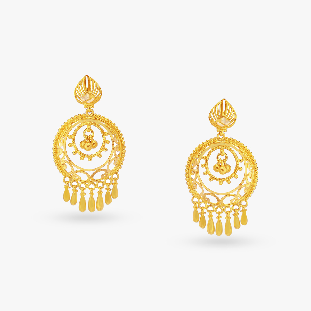 Radiant Gold Drop Earrings