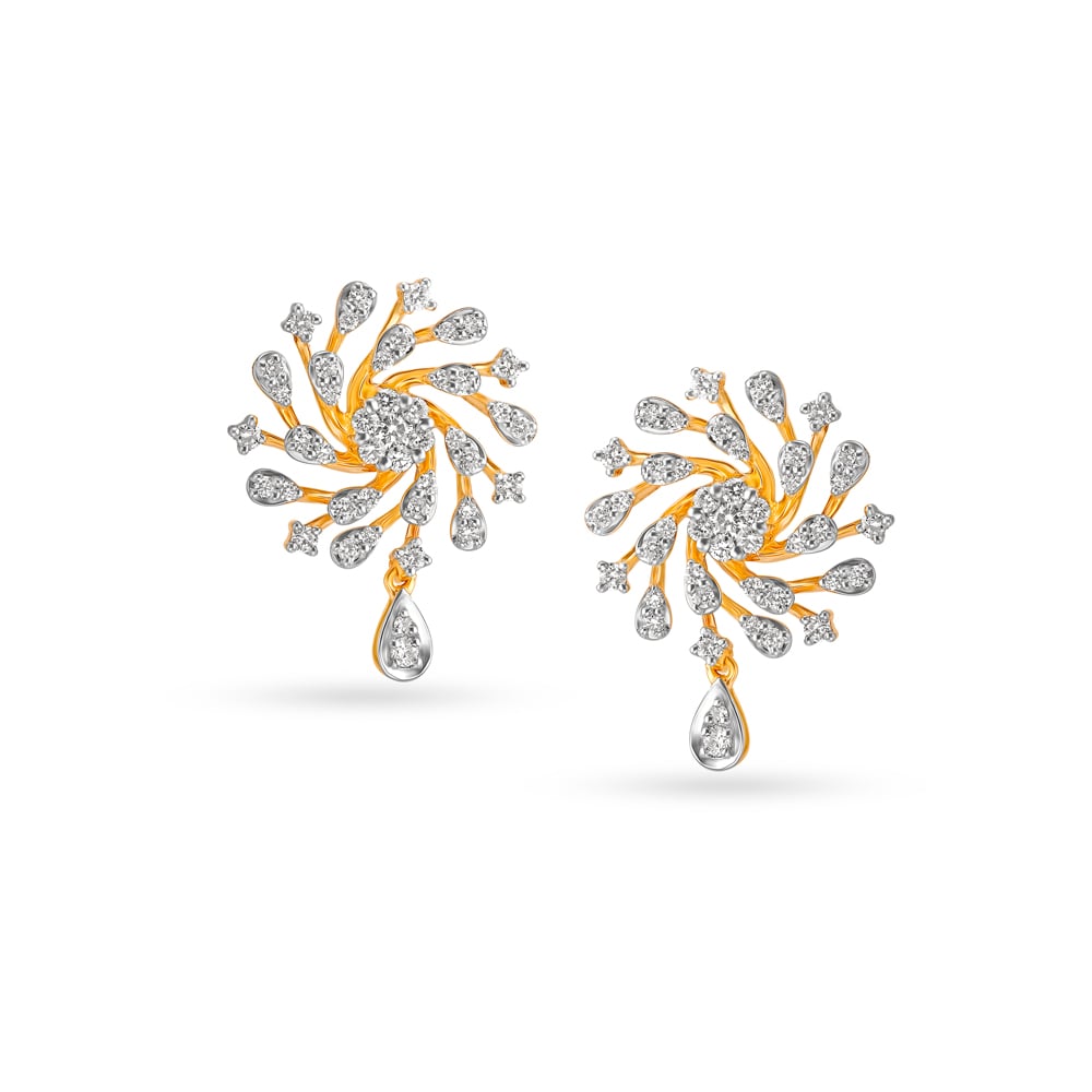

Tantalising Floral Short Drop Earrings