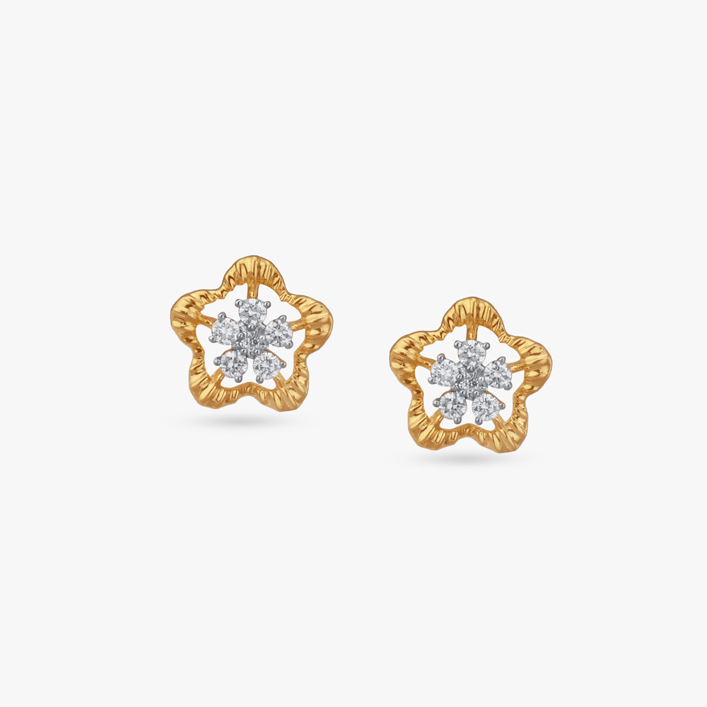 

Sweet Blossom Diamond Stud Earrings For Kids