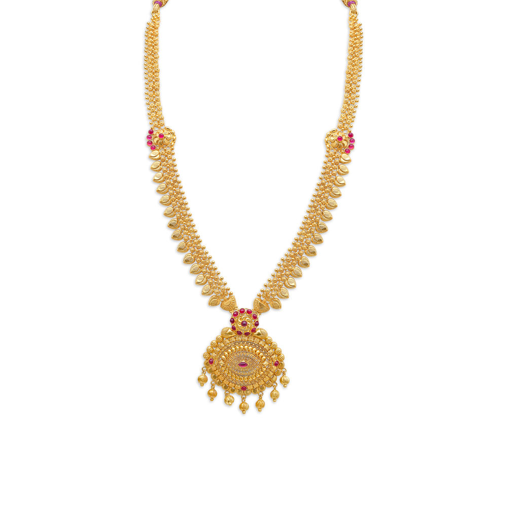 

Exquisite Gold Gheroo Haram