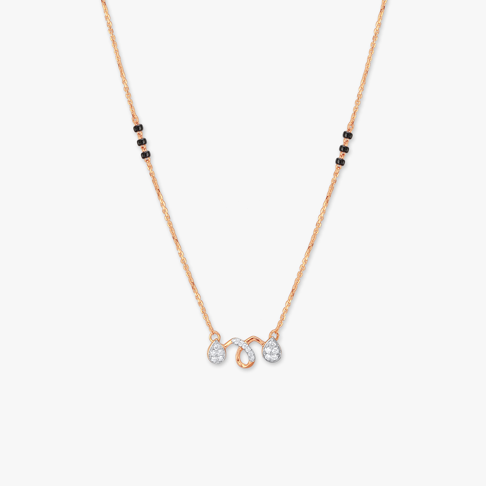 Elegant Twist Diamond Mangalsutra