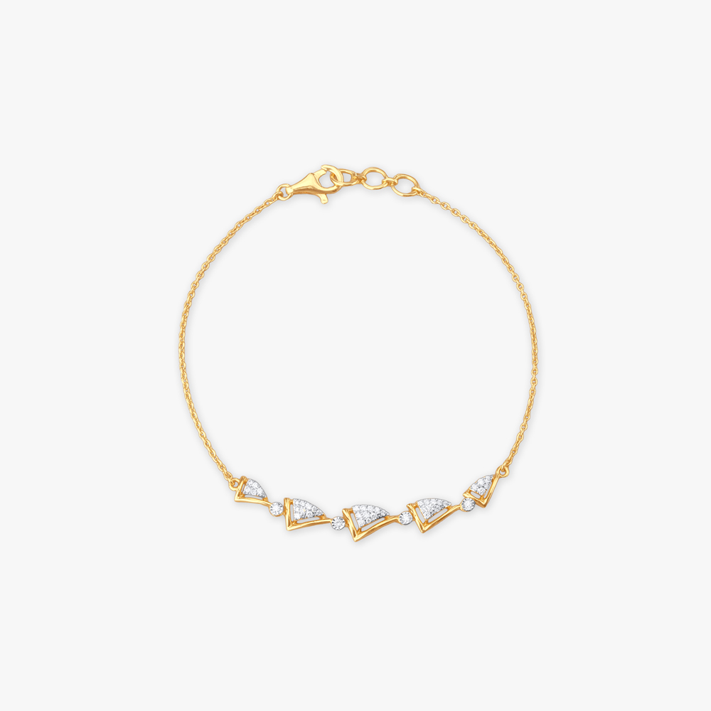 Glide Edge Diamond Bracelet
