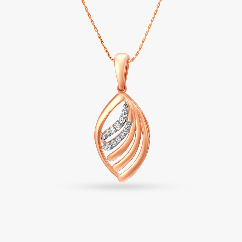 Drape Glint Diamond Pendant