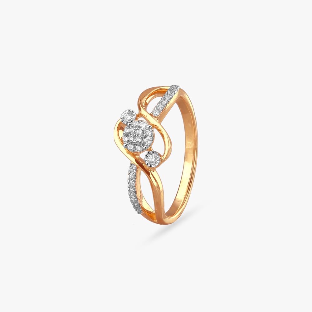Infinity Swirl Diamond Ring