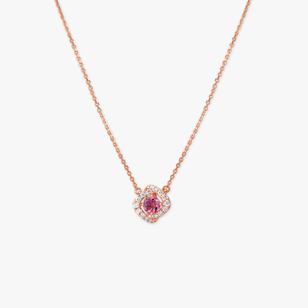 Pink Twilight Diamond Necklace Set