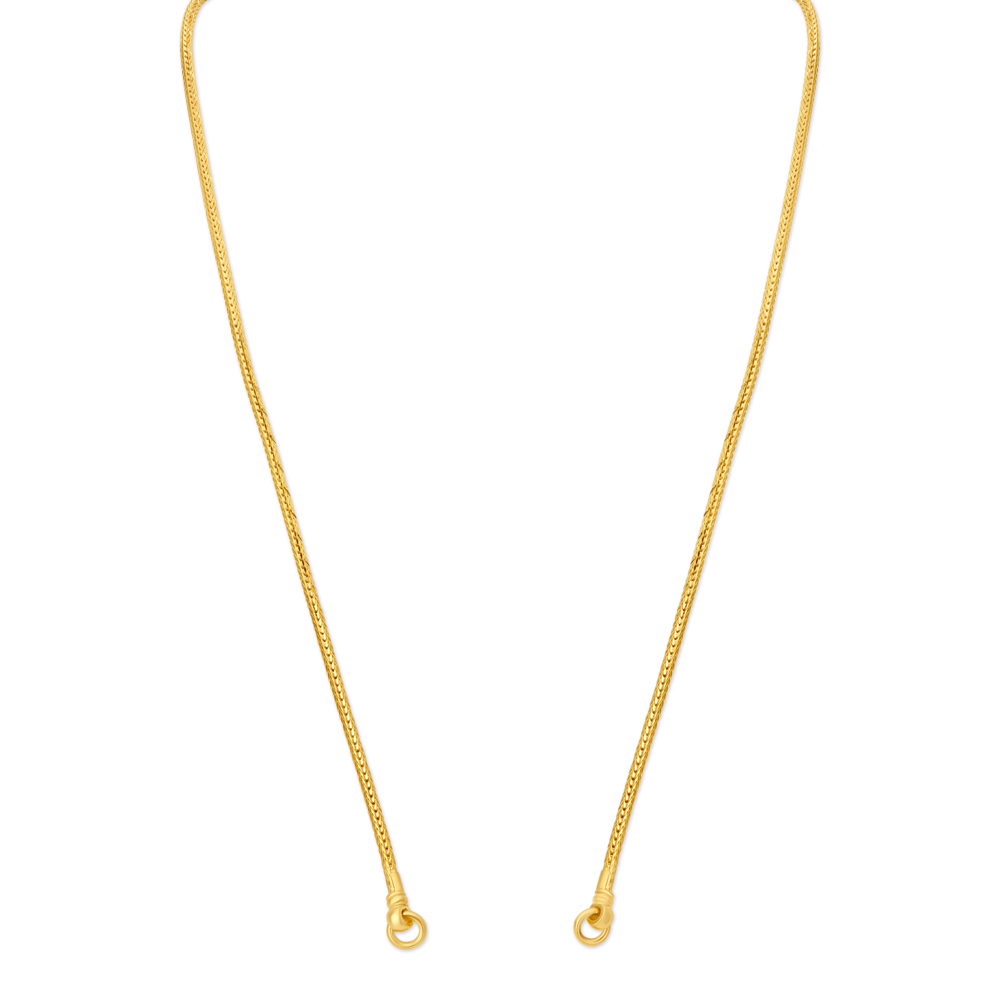 Simple Yellow Gold Zigzag Chain