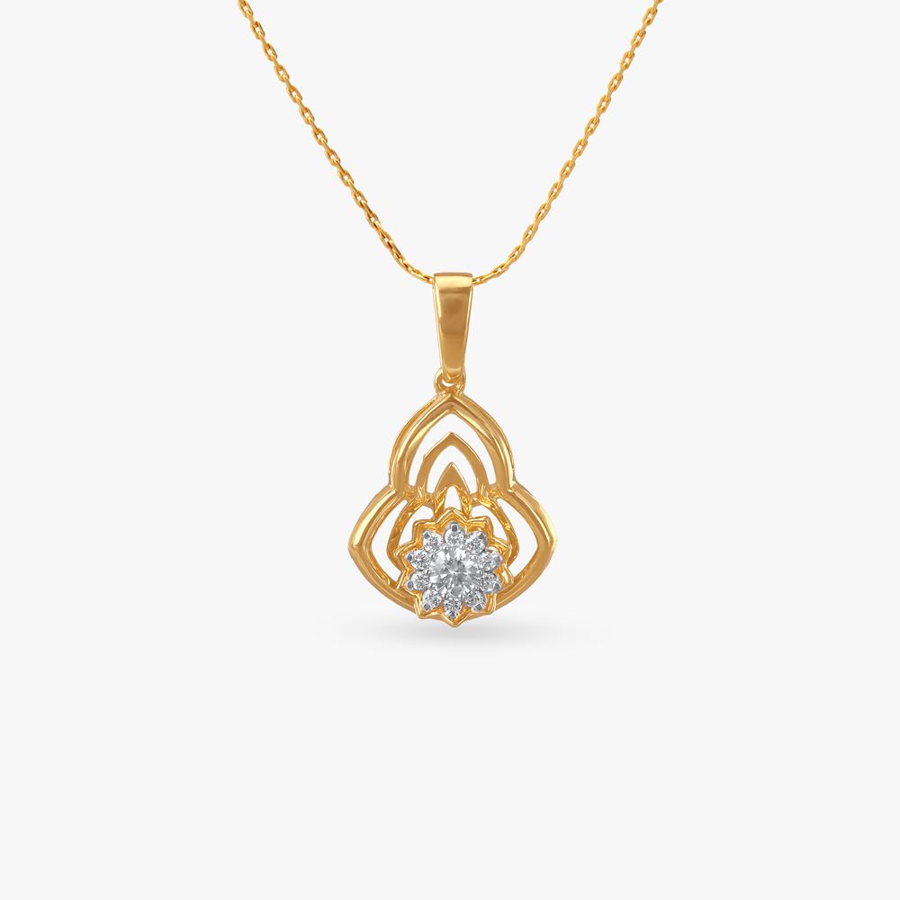 Floral Glory Diamond Pendant