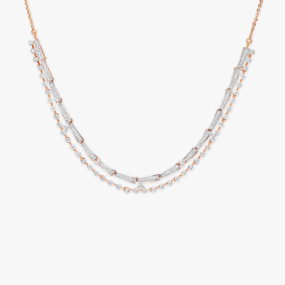 Cascading Elegance Diamond Necklace