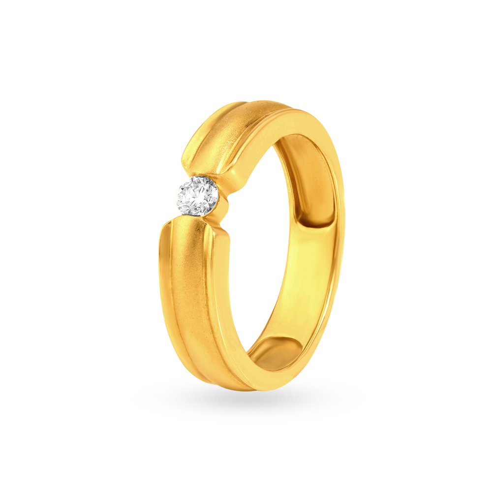Bold Brilliance Diamond Finger Ring for Men