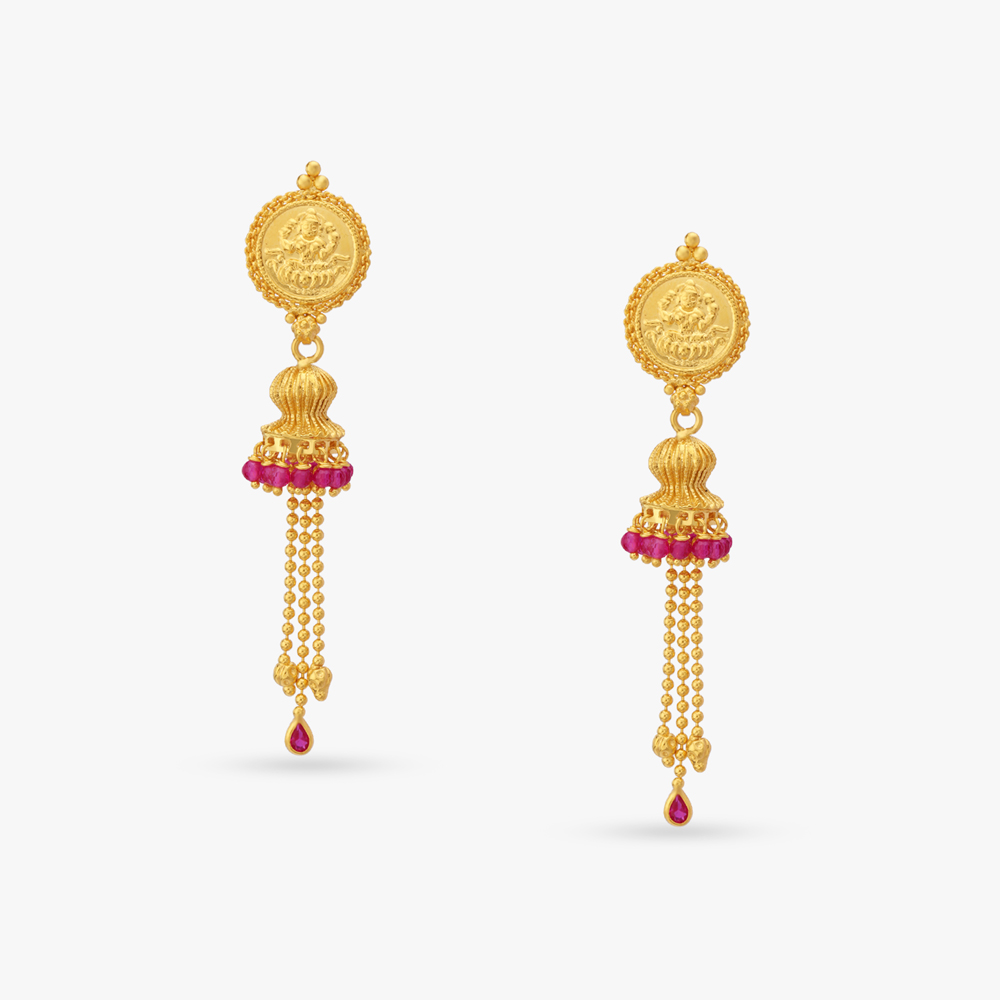 Lavish Gold Drop Earrings