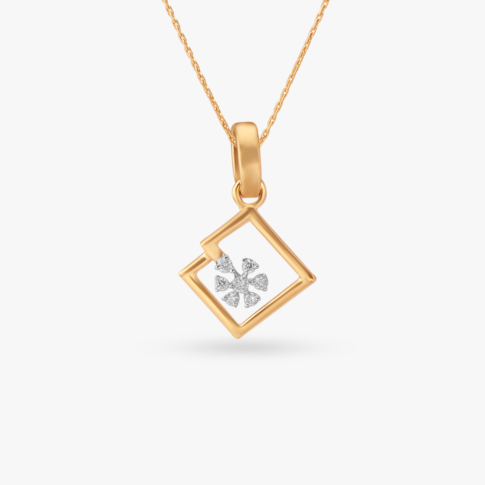 Classy Diamond Pendant for Kids