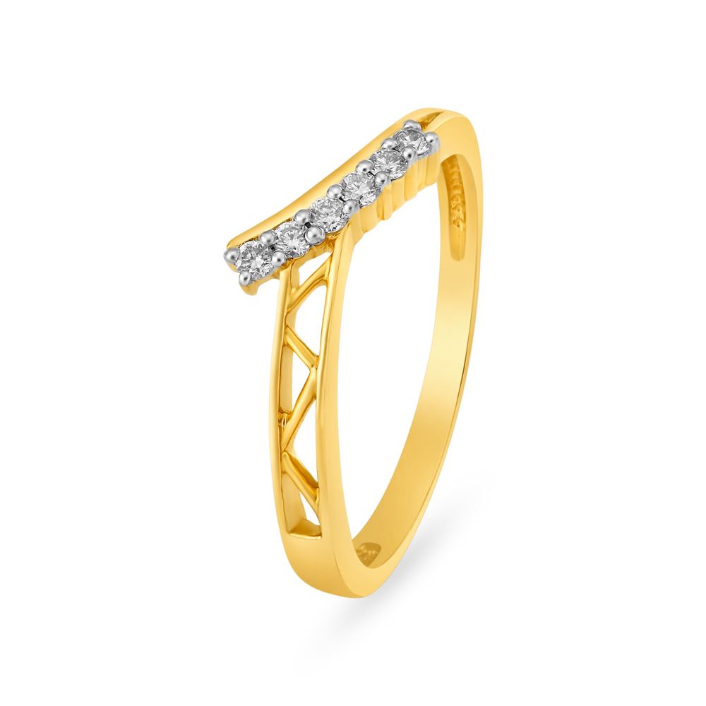 Traditional Eternity Diamonds Gold Finger Ring