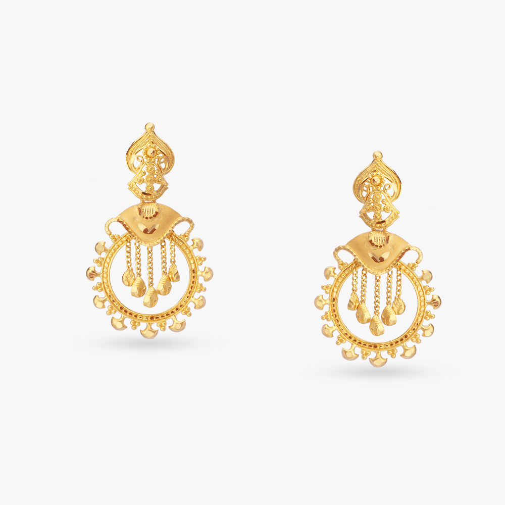 Majestic Gold Drop Earrings