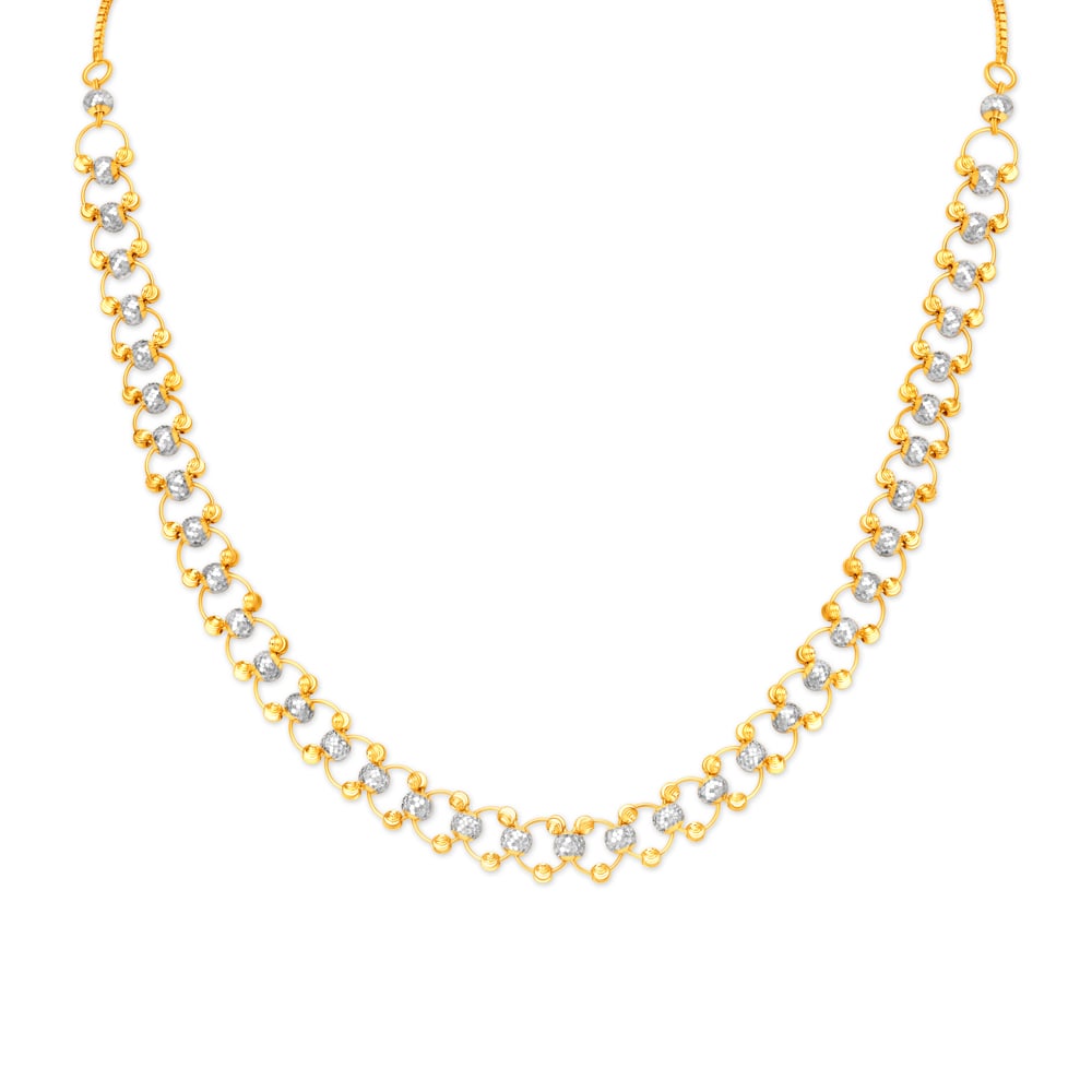 Modern Link Style Hand Made Gold Chain