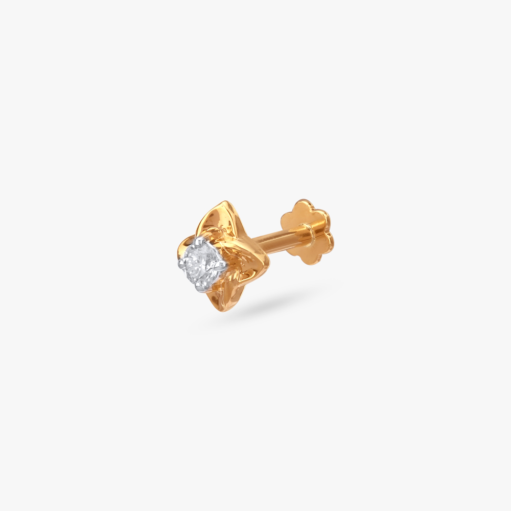 Minimal Bloom Diamond Nose Pin