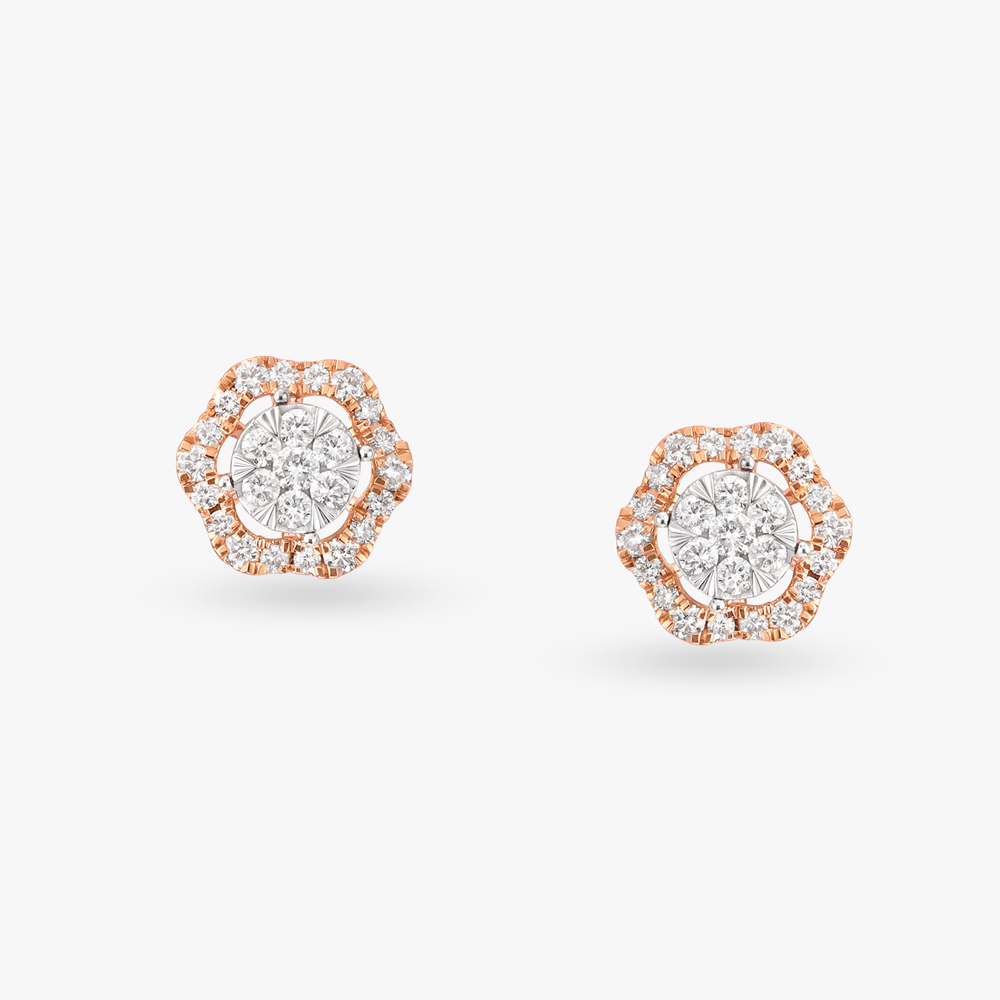 Sparkle Diamond Stud Earrings