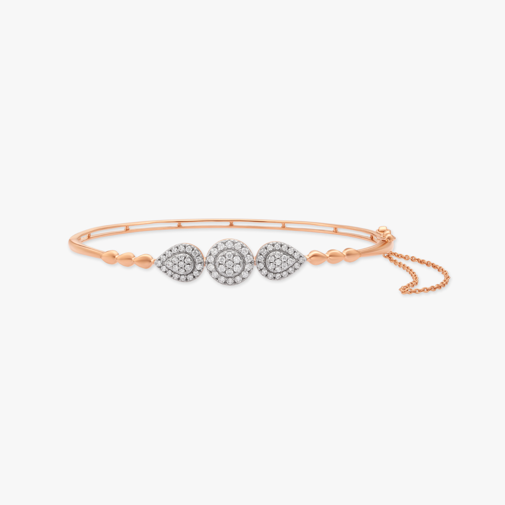 Rolling Droplets Diamond Bangle