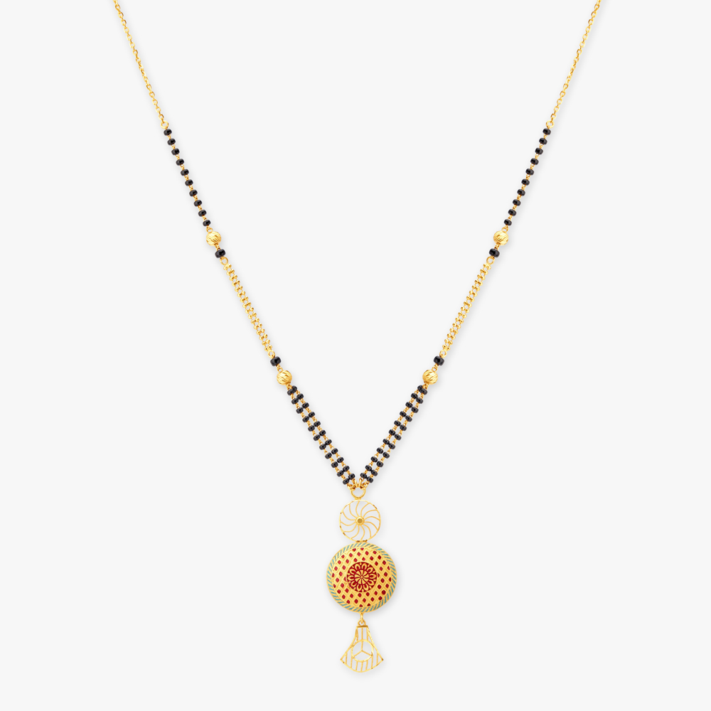 

Geometric Gold Mangalsutra