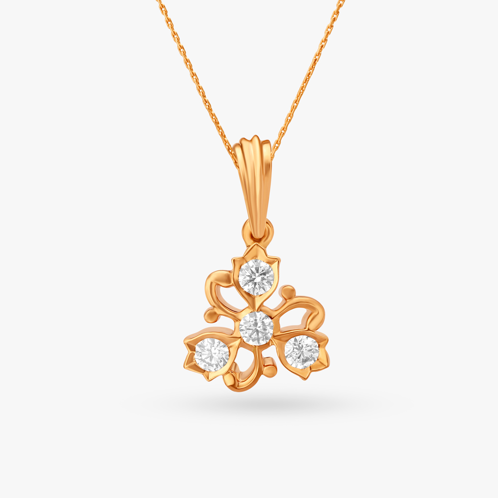 

Floral Diamond Pendant