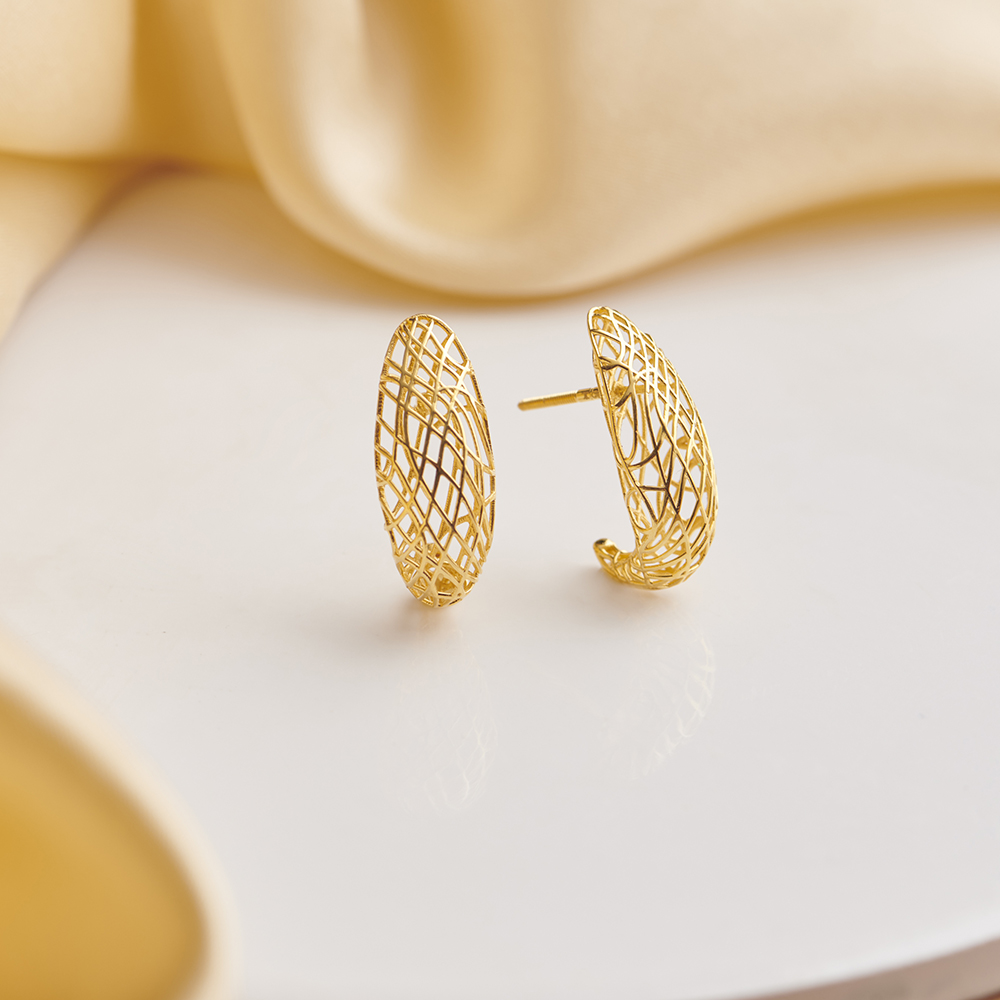 Mystic Gold Hoop Earrings