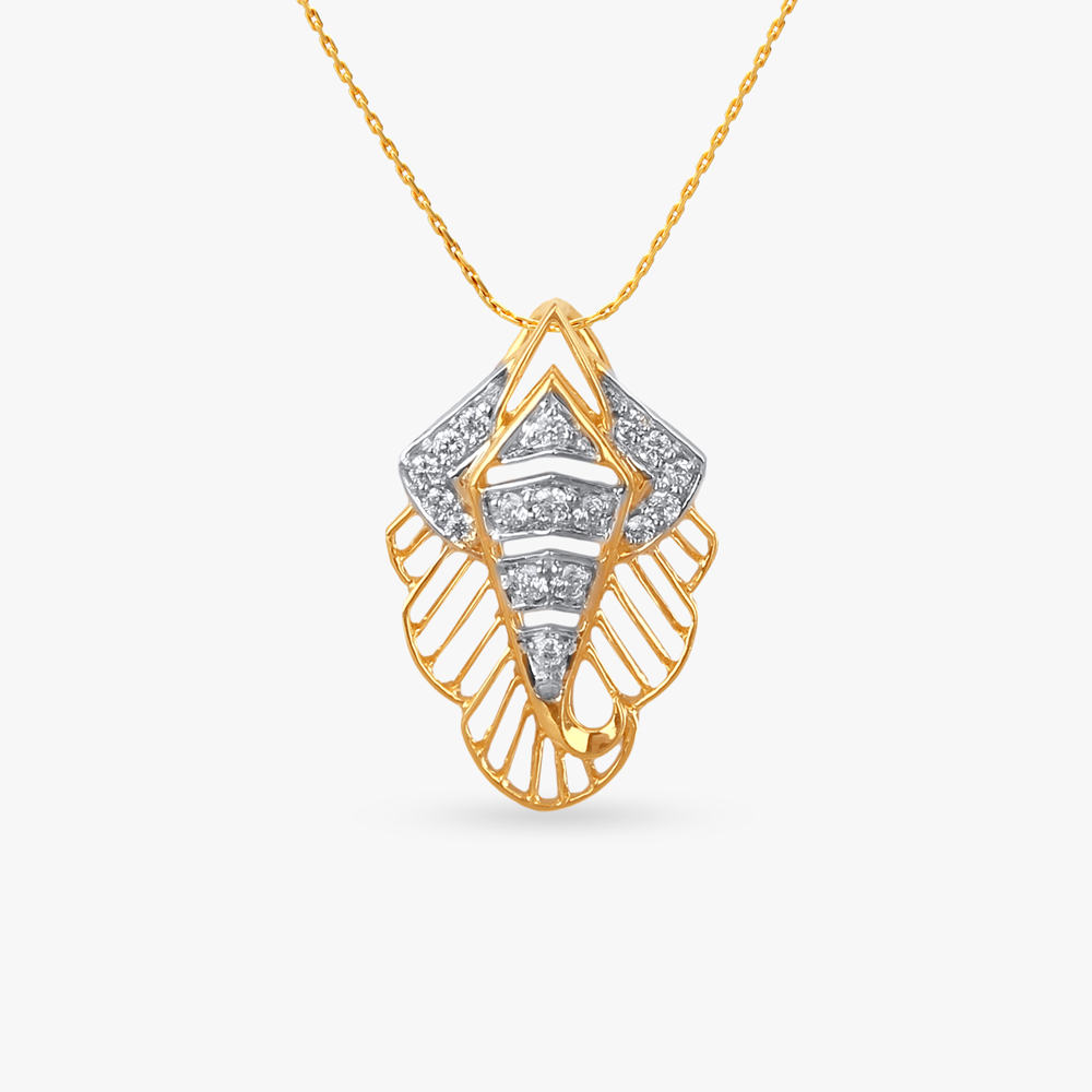 Sacred Ganesha Diamond Pendant