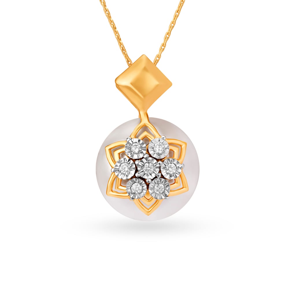 Regal Crystal Diamond Pendant