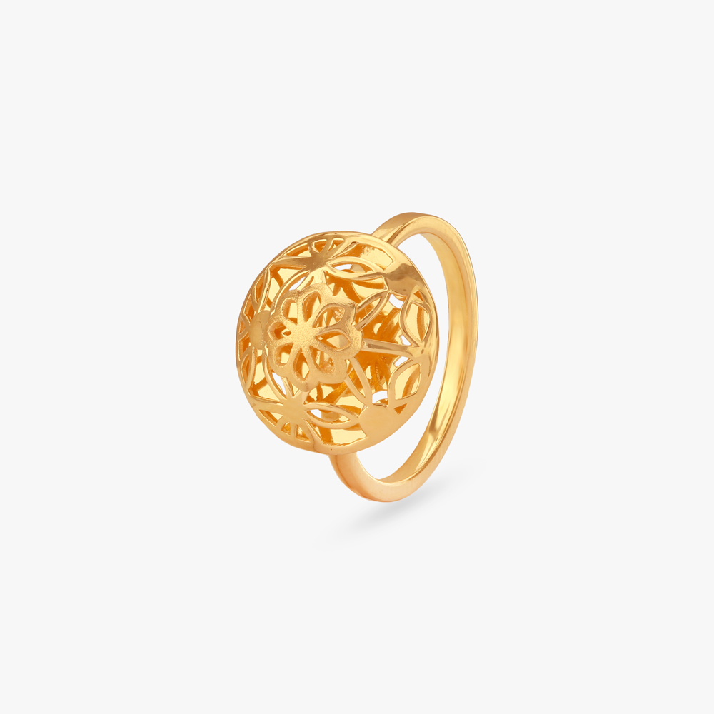 Blossom Radiance Gold Ring