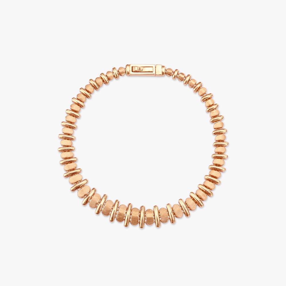 Sleek Disc Gold Bracelet