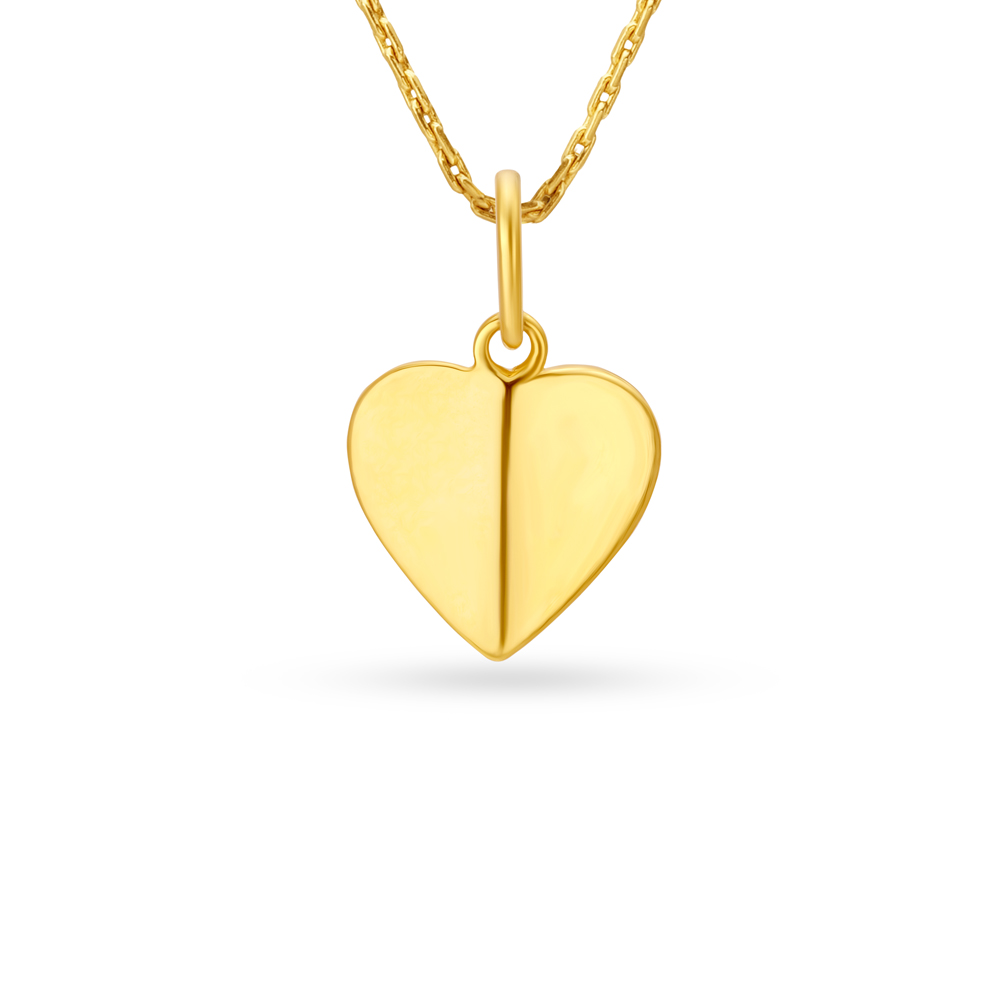 Adorable Heart Gold Pendant