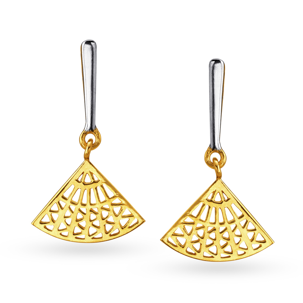 Contemporary Triangular Drop Earrings