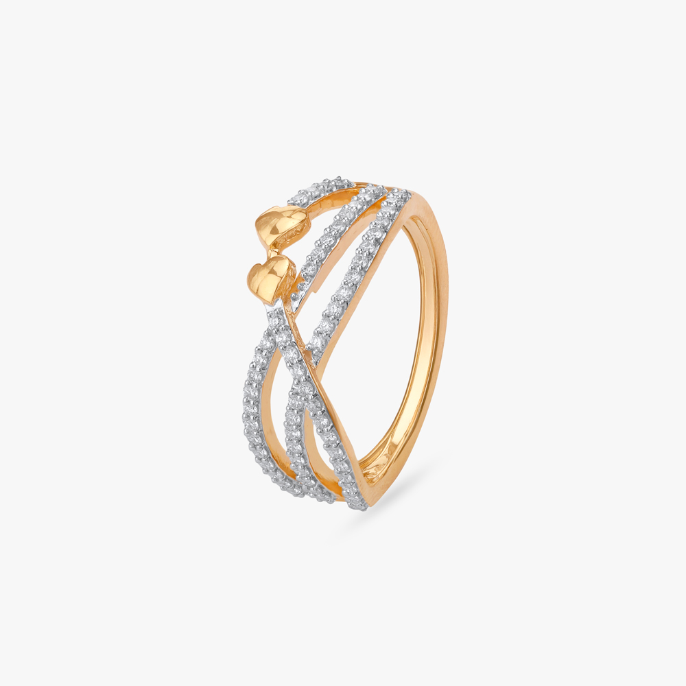 Eternal Hearts Diamond Finger Ring