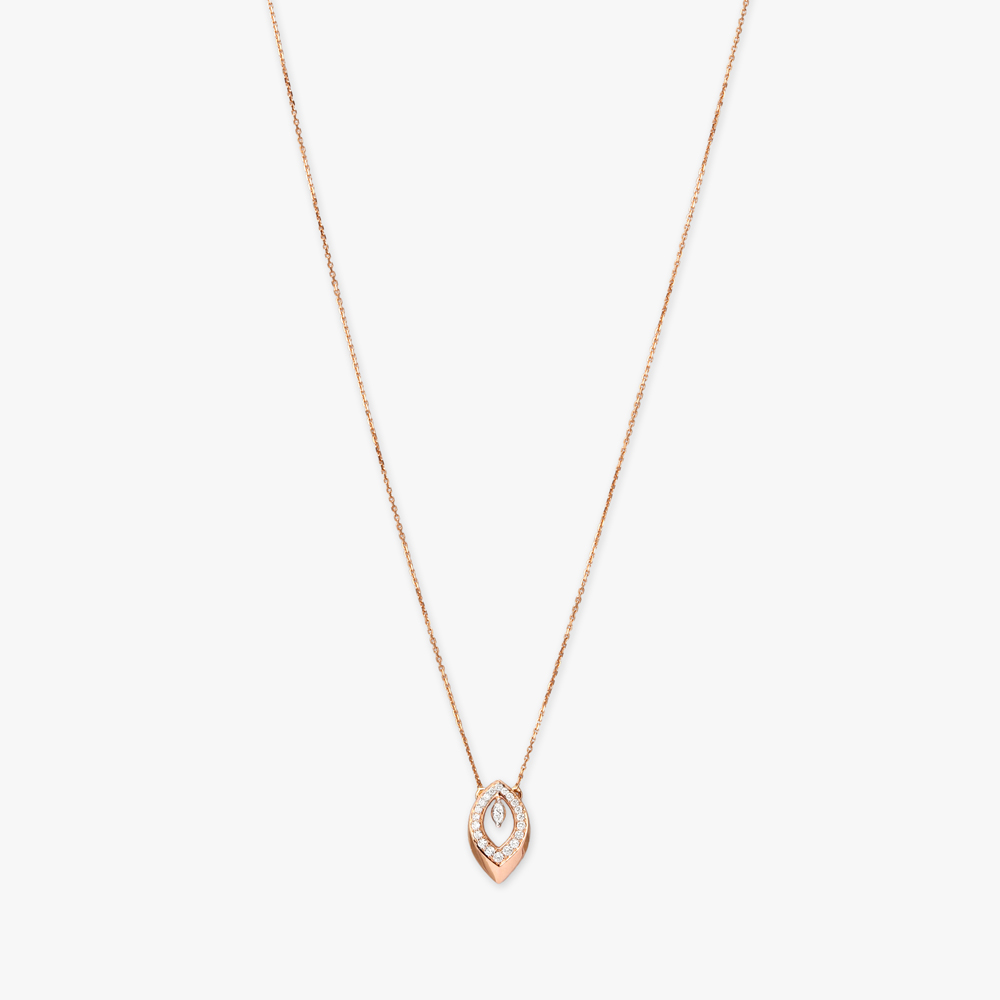 

Chic Elegance Diamond Pendant with Chain and Earrings Set