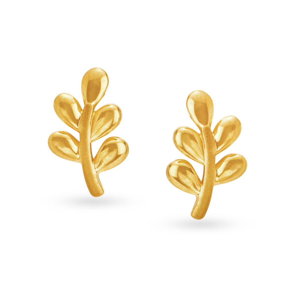 Captivating Gold Stud Earrings