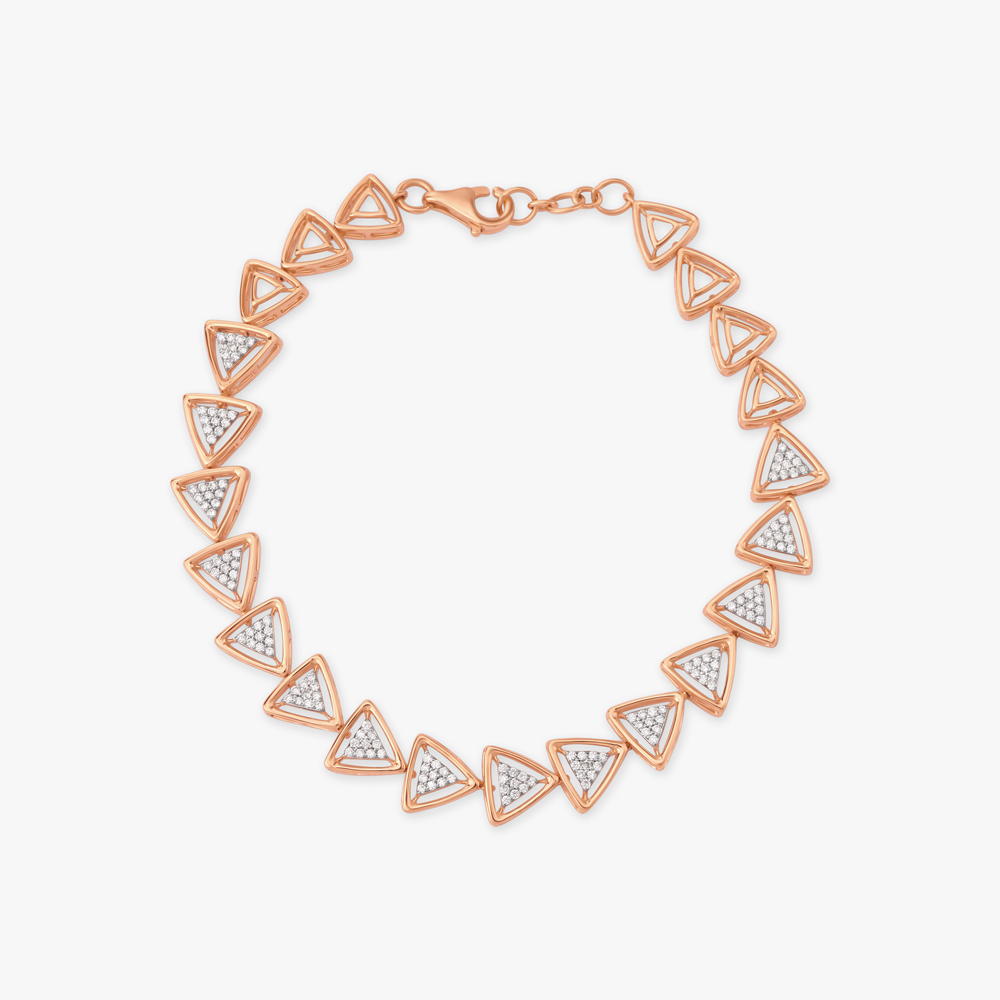 Enchanting Geometric Diamond Bracelet