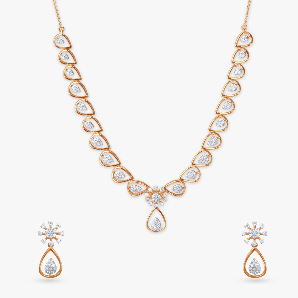 Royal Elegance Diamond Necklace Set