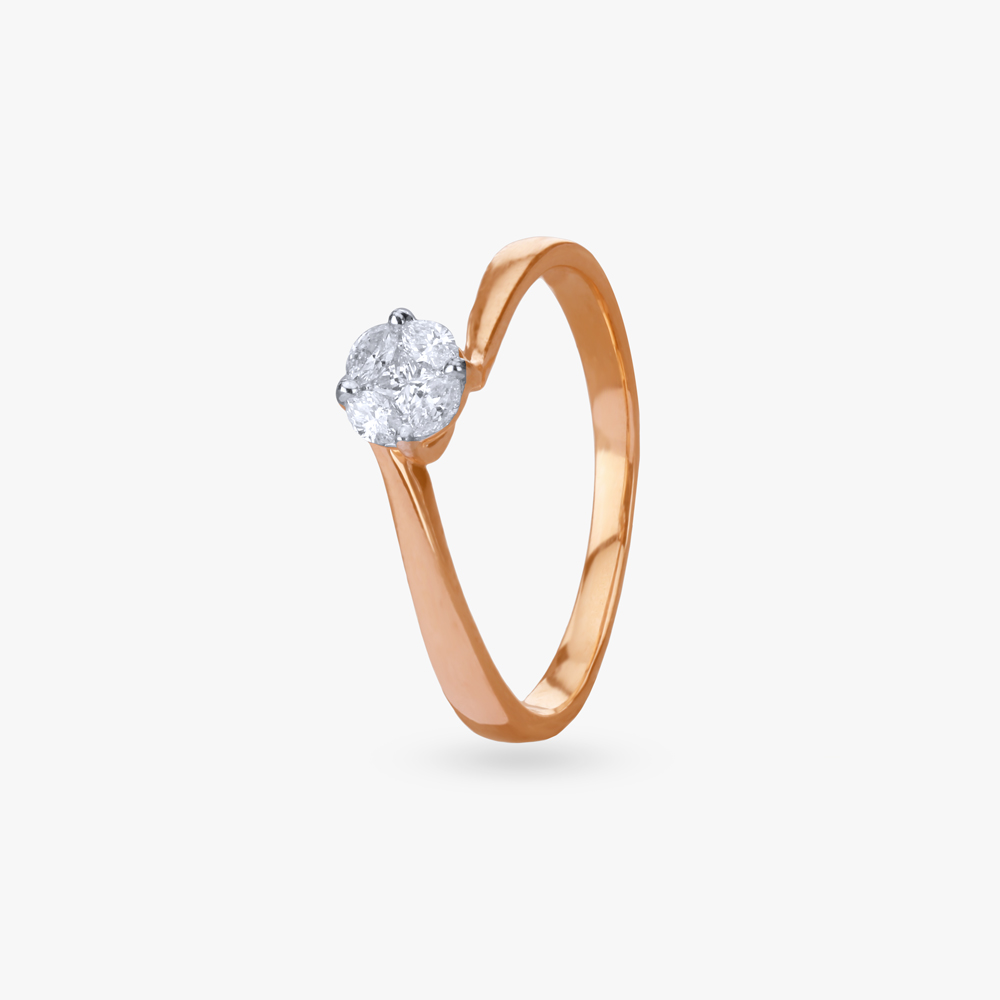 Subtle Sparkle Diamond Finger Ring