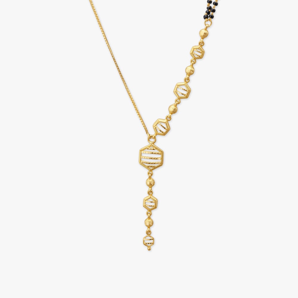 Hexa Trail Gold Mangalsutra