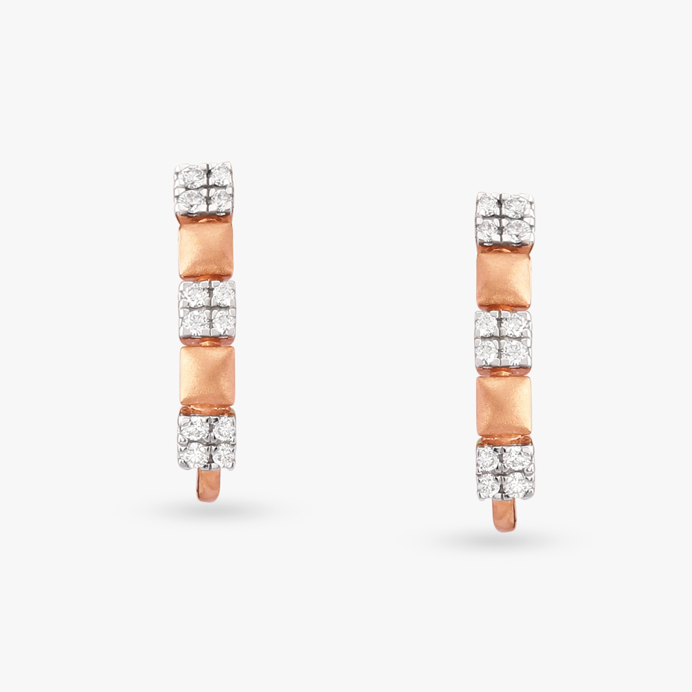 Exquisite Diamond Stud Earrings