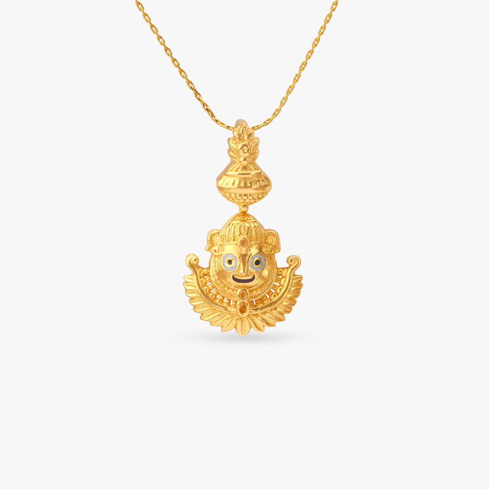 Jagannath Kalash Gold Pendant